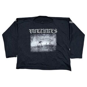 Kanye West Ye Vultures Gosha Rubchinskiy Album Distressed L/S T Shirt Mens 1